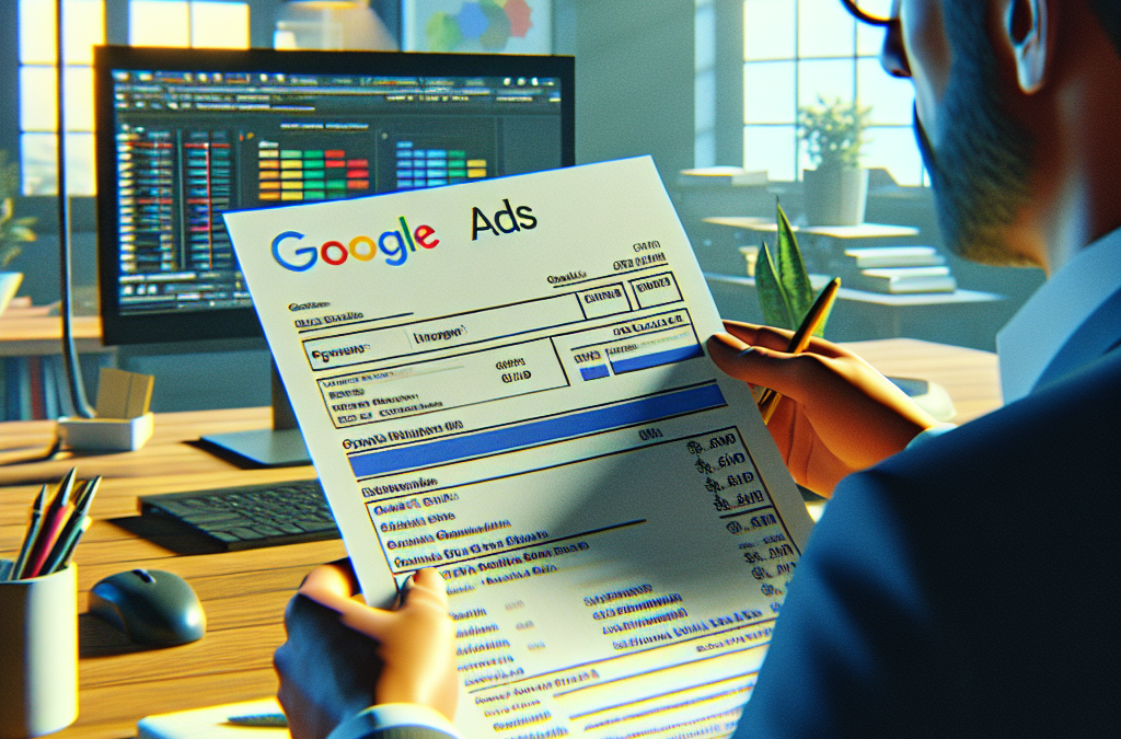 google ads facture